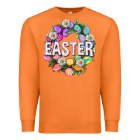 Carrot Easter with eggs and daisy Premium Sweatshirt - NancyCooperArtShop