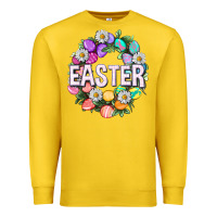 Lemon Easter with eggs and daisy Premium Sweatshirt - NancyCooperArtShop