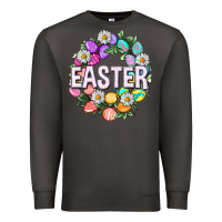 Smoke Easter with eggs and daisy Premium Sweatshirt - NancyCooperArtShop