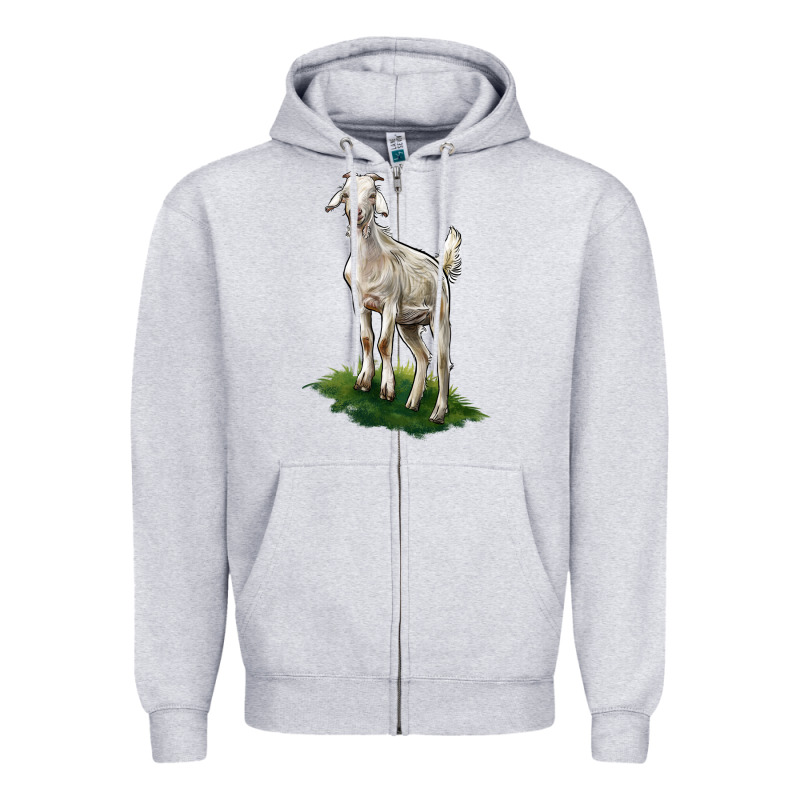 Kiko Goat Zipper Hoodie by LillyAllenDesigns | Teevron