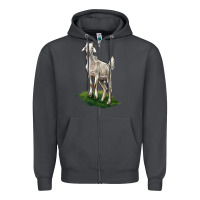 Smoke Kiko Goat Zipper Hoodie - LillyAllenDesigns