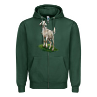 Sports Green Kiko Goat Zipper Hoodie - LillyAllenDesigns