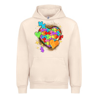 Sandshell Autism hearts Urban Hoodie - NancyCooperArtShop
