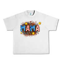 Usa Mama  Leopard Background Urban Heavy Tee | Teevron