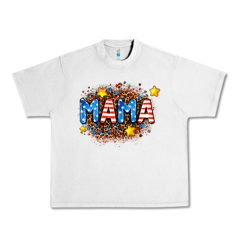 Usa Mama  Leopard Background Urban Heavy Tee by AdoDesignShop | Teevron