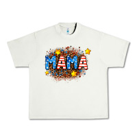 Pistachio usa Mama  leopard background Urban Heavy Tee - AdoDesignShop