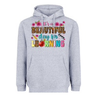 Heather Grey its a beautiful day for learning Heavyweight Hoodie - NancyCooperArtShop