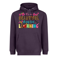 Plum its a beautiful day for learning Heavyweight Hoodie - NancyCooperArtShop