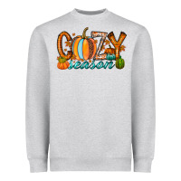 Heather Grey cozy season Heavyweight Sweatshirt - RacoonDesign