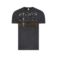 Vintage Black western western western Vintage Tee - CowhideDigitalArt