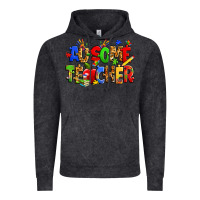 Vintage Black ausome autism teacher Vintage Hoodie - Zillion Design Studio