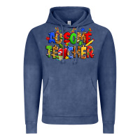 Vintage Denim ausome autism teacher Vintage Hoodie - Zillion Design Studio