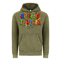 Vintage Olive ausome autism teacher Vintage Hoodie - Zillion Design Studio