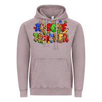 Vintage Zinc ausome autism teacher Vintage Hoodie - Zillion Design Studio