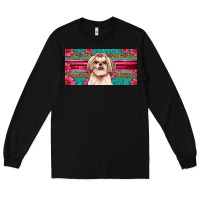Black shih tzu license plate Long Sleeve Tee - Artiststas
