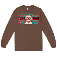 Chestnut shih tzu license plate Long Sleeve Tee - Artiststas