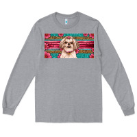 Heather Grey shih tzu license plate Long Sleeve Tee - Artiststas