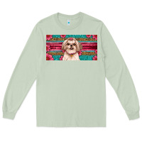 Matcha shih tzu license plate Long Sleeve Tee - Artiststas