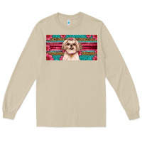 Mushroom shih tzu license plate Long Sleeve Tee - Artiststas