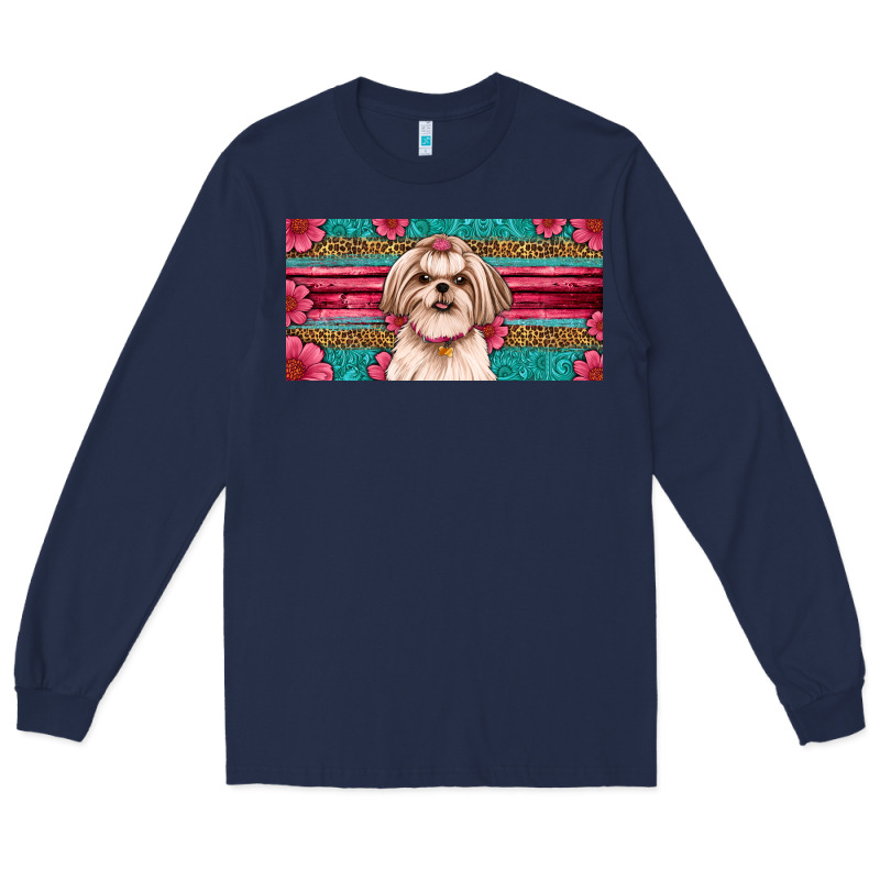 Shih Tzu License Plate Long Sleeve Tee by Artiststas | Teevron