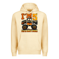 Pina Colada i'm five this is how i roll monster truck birthday Premium Hoodie - Jasminsmagicworld