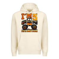 Tofu i'm five this is how i roll monster truck birthday Premium Hoodie - Jasminsmagicworld