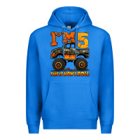 True Royal i'm five this is how i roll monster truck birthday Premium Hoodie - Jasminsmagicworld
