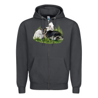 Smoke two baby nigerian dwarf goat Zipper Hoodie - LillyAllenDesigns