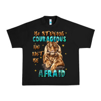 Black be strong and courageous Urban Heavy Tee - JahusDesignShop