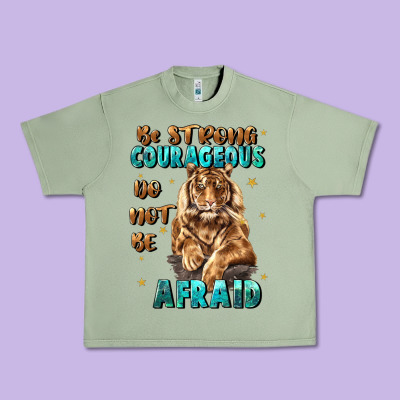 Be Strong And Courageous Urban Heavy Tee Designed By Jahusdesignshop
