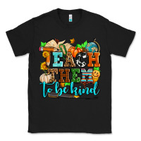 Black teach them to be kind with pumpkins and fall Classic Tee - AdoDesignShop