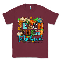 Burgundy teach them to be kind with pumpkins and fall Classic Tee - AdoDesignShop