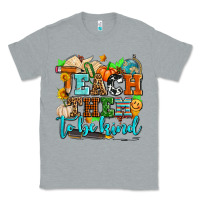 Heather Grey teach them to be kind with pumpkins and fall Classic Tee - AdoDesignShop