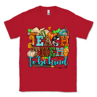 Red teach them to be kind with pumpkins and fall Classic Tee - AdoDesignShop