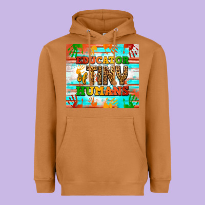 Educator Of Tiny Humans Heavyweight Hoodie Designed By Nancycooperartshop
