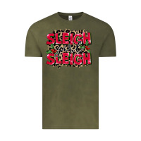 Vintage Olive Sleigh Girl Sleigh Vintage Tee - FaDigitalArtStudio