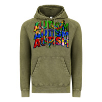 Vintage Olive autism autism autism Vintage Hoodie - Zillion Design Studio