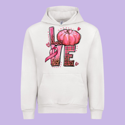 Love Cancer Pumpkin Urban Hoodie Designed By Texasbilliewilder