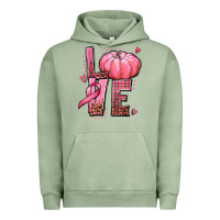 Pigment Oil Green love cancer pumpkin Urban Hoodie - texasbilliewilder
