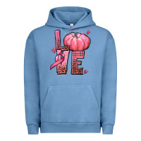 Pigment Pebble Blue love cancer pumpkin Urban Hoodie - texasbilliewilder