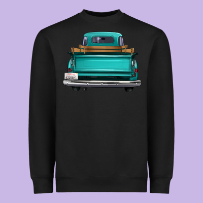 Western Truck Back View 2 Heavyweight Sweatshirt Designed By Fadigitalartstudio