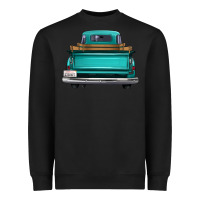 Black western truck back view 2 Heavyweight Sweatshirt - FaDigitalArtStudio