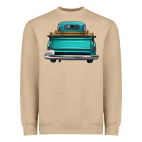 Mushroom western truck back view 2 Heavyweight Sweatshirt - FaDigitalArtStudio