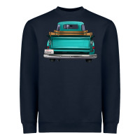Navy western truck back view 2 Heavyweight Sweatshirt - FaDigitalArtStudio