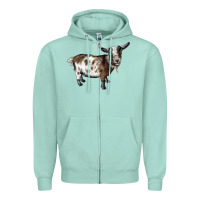Nigerian Dwarf Goat Zipper Hoodie | Teevron