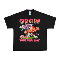 Black grow your own way Urban Heavy Tee - JahusDesignShop