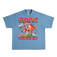 Pebble Blue grow your own way Urban Heavy Tee - JahusDesignShop