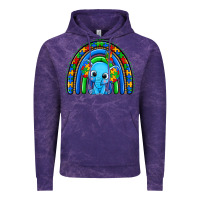 Cloud Purple autism elephant rainbow Vintage Hoodie - Zillion Design Studio