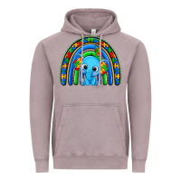 Vintage Zinc autism elephant rainbow Vintage Hoodie - Zillion Design Studio