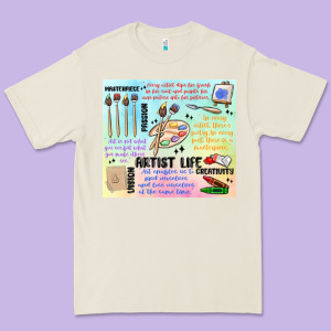 Artist Life Premium Tee Designed By Maliassmallbusiness